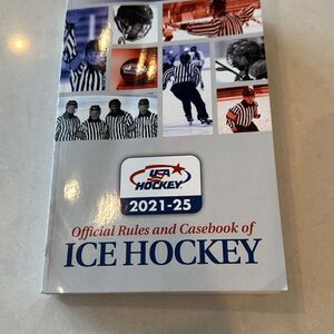 USA ice Hockey official rules and casebook of Ice Hockey 2021-2025 cover damaged